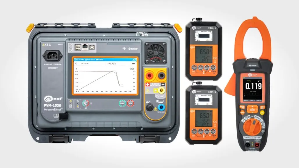 Multimetr pomiar paneli fotowoltaicznych