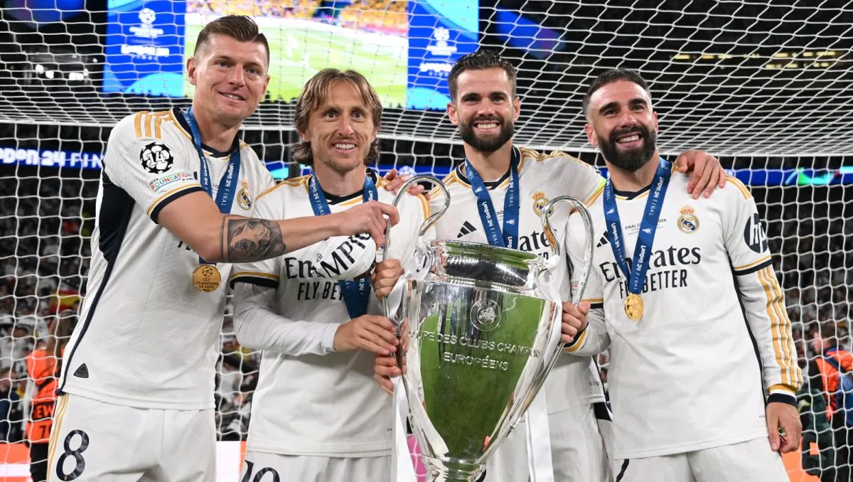 Dani Carvajal Luka Modrić Toni Kroos Nacho Fernández 6 Liga Mistrzów