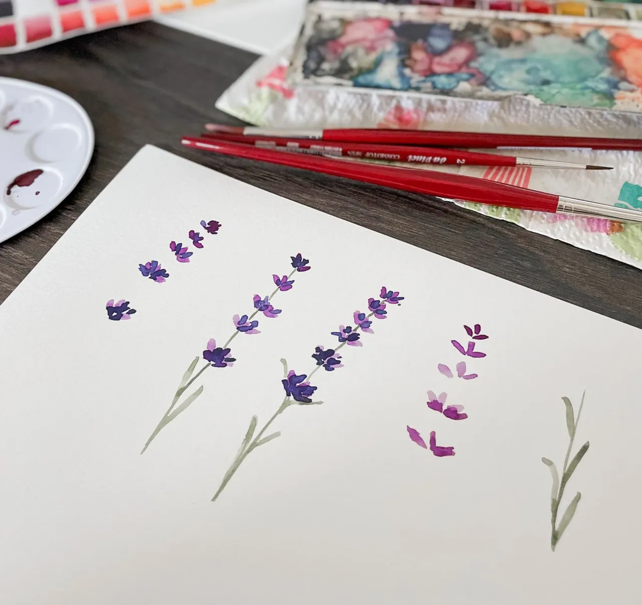 Einfache Aquarell Motive Anf&auml;nger