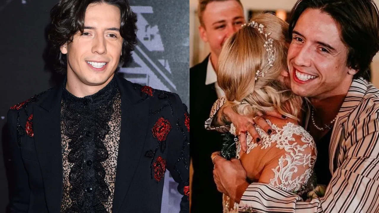 Dawid Kwiatkowski w czarnej, zdobionej marynarce i w objęciach kobiety w białej sukni. Czy Dawid Kwiatkowski jest żonaty?