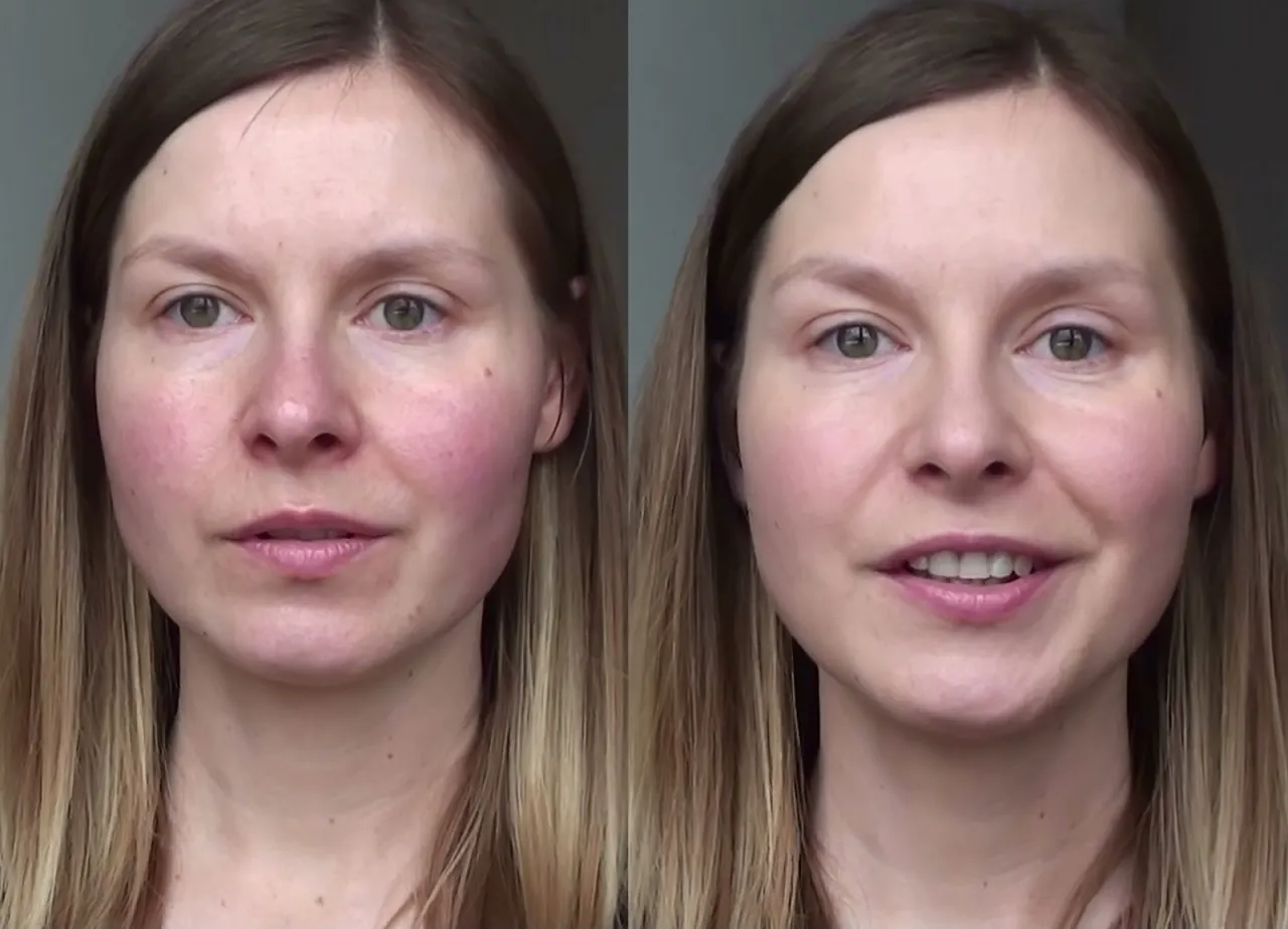 bourjois healthy mix przed i po efekt na skórze