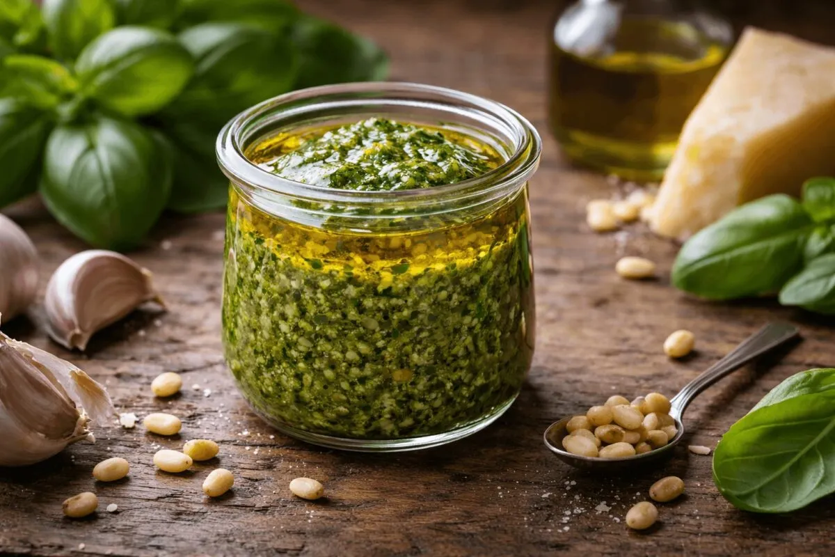 przechowywanie zielonego pesto