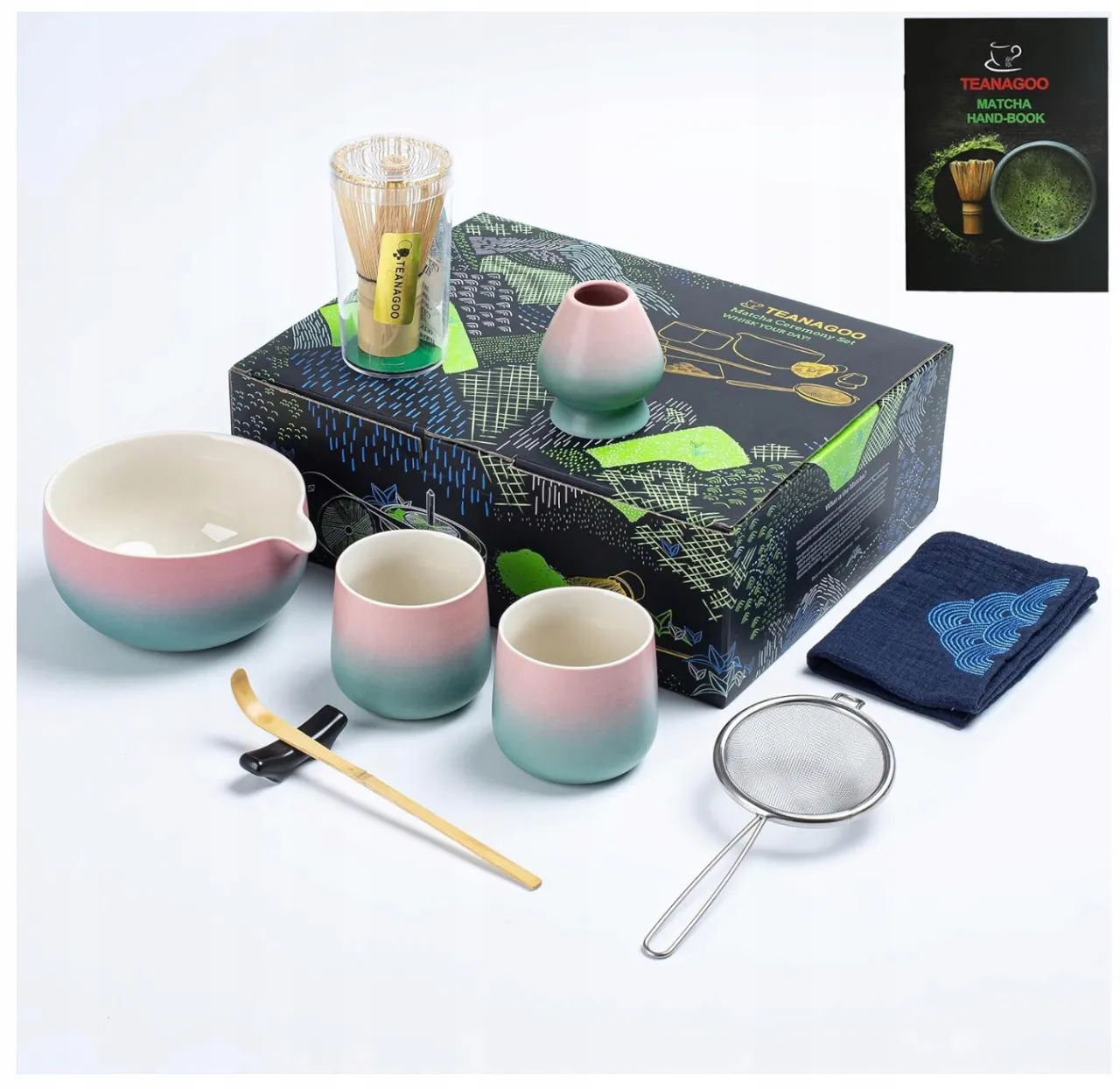 tradycyjny zestaw do matchy, chasen chawan chashaku