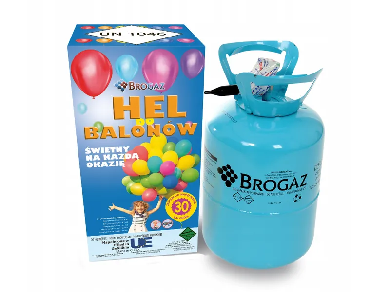 jednorazowa butla z helem napełnianie balon&oacute;w