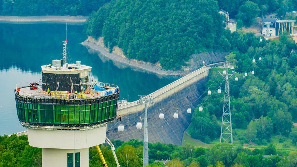Zapora Solina kolej gondolowa