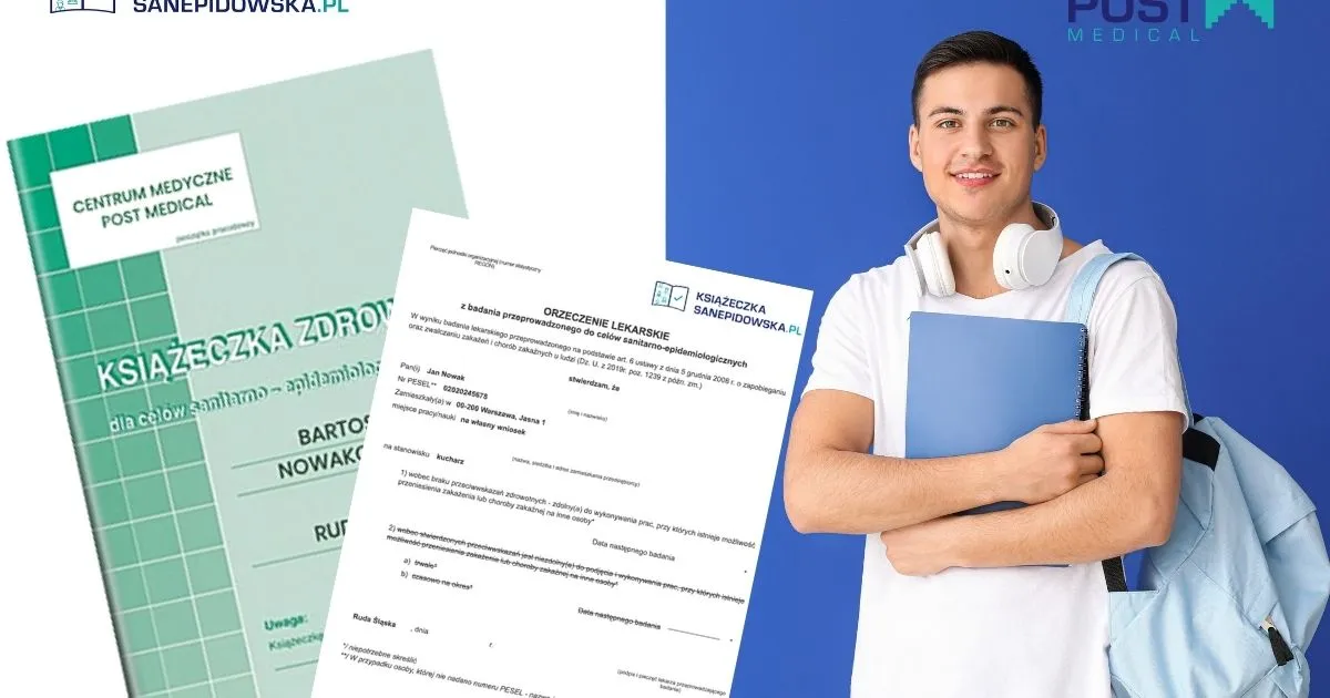 osoba z książeczką sanepidowską lub orzeczeniem lekarskim