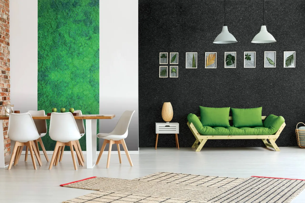 Mech dekoracyjny blaknący, zniszczony mech