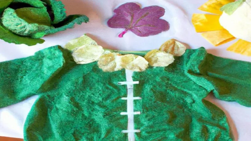 materiały do stroju kapusty dla dziecka