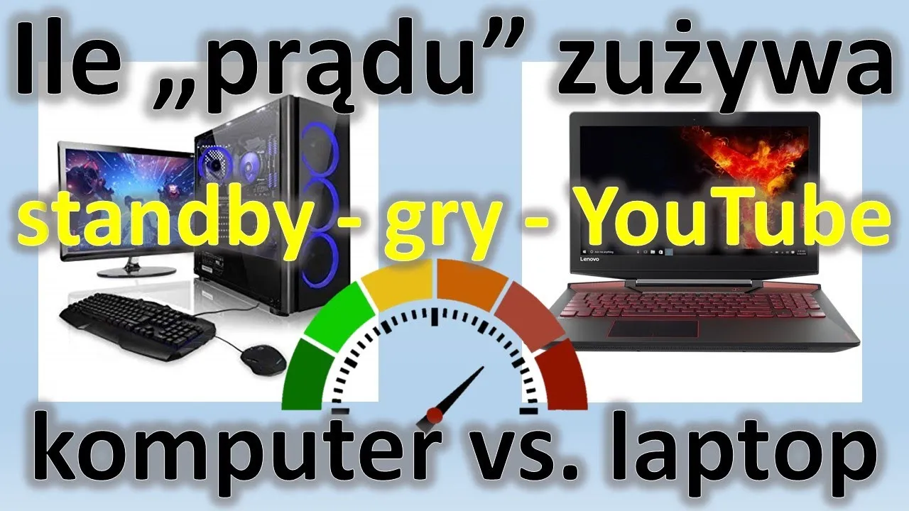 komputer biurowy vs gamingowy zużycie prądu