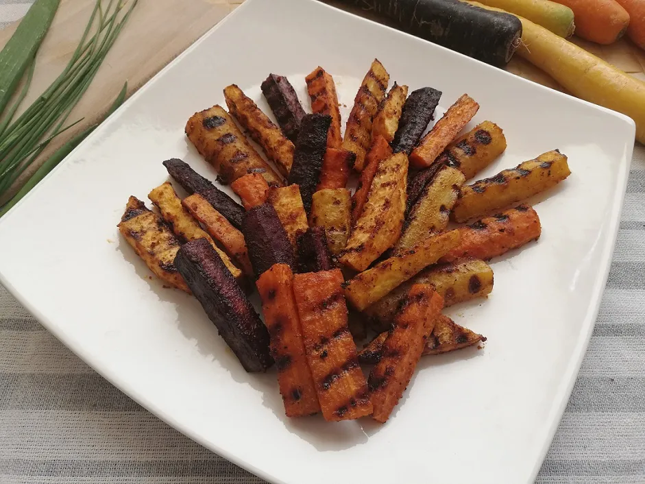 Grillowana marchewka na ruszcie