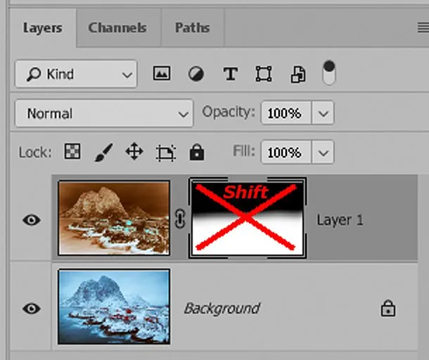 photoshop skrót klawiszowy odwracanie maski Ctrl I