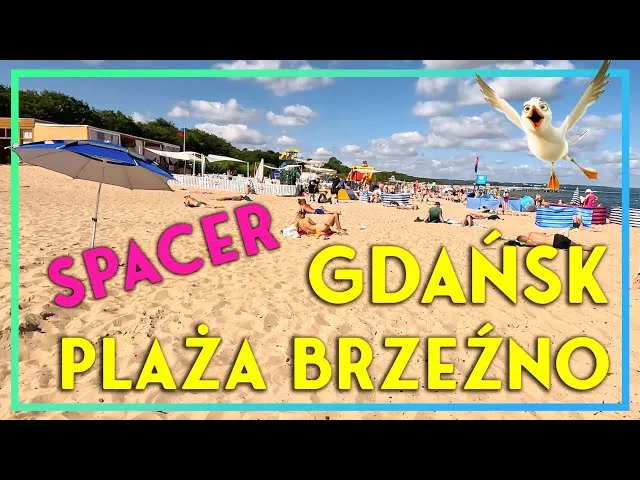 spacer po plaży Bałtyk