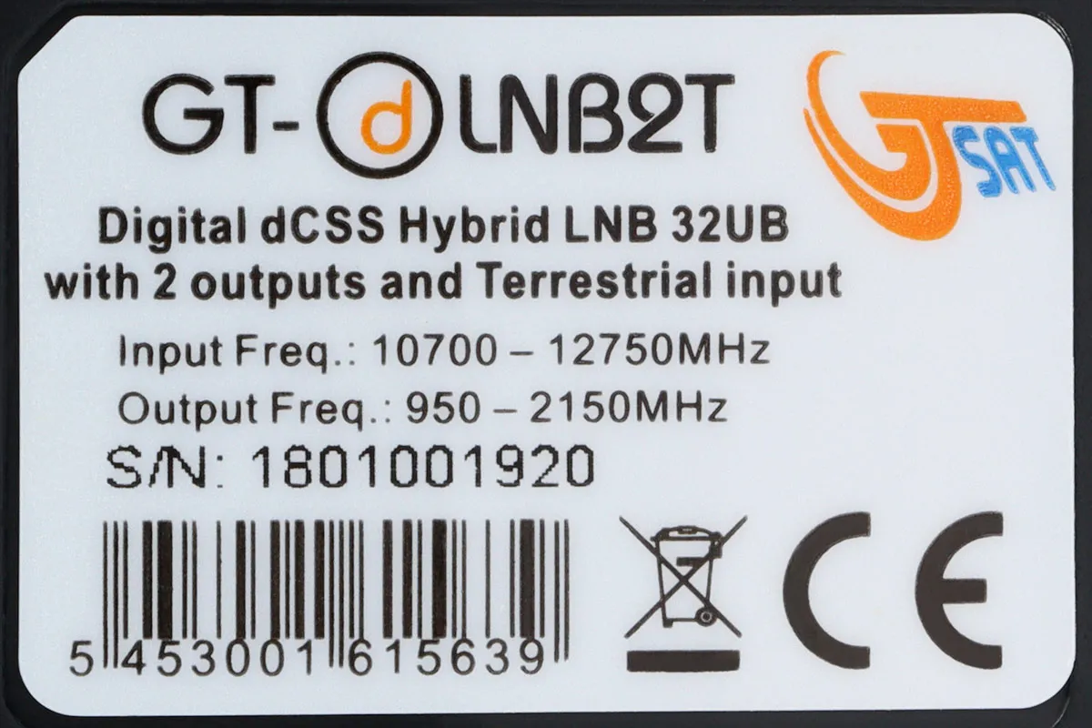 Parametry techniczne konwertera satelitarnego