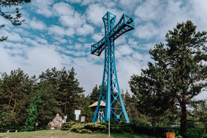 Góra Krzyża Kobyla Góra widoki szczyt