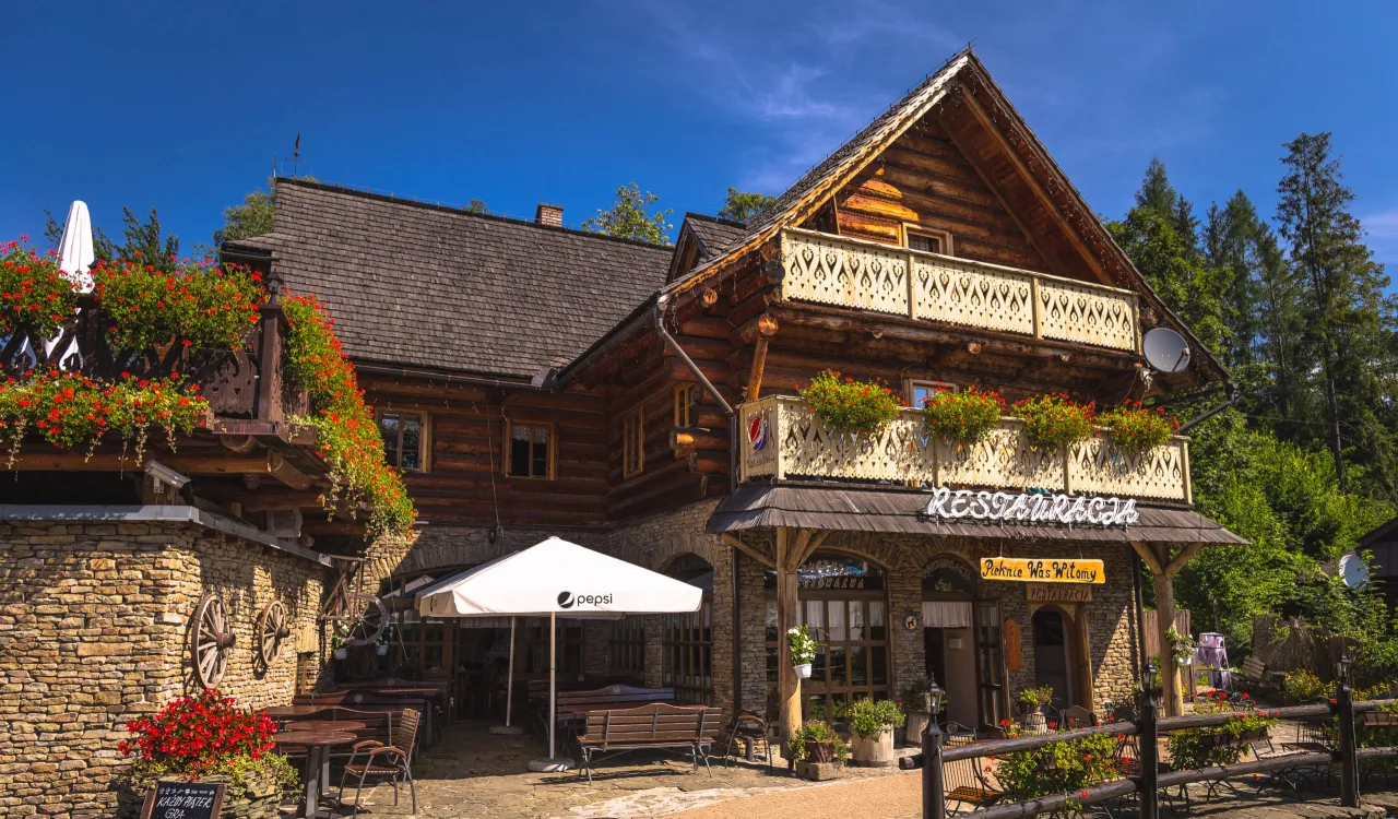 Rodzinna restauracja Wisła dzieci widok