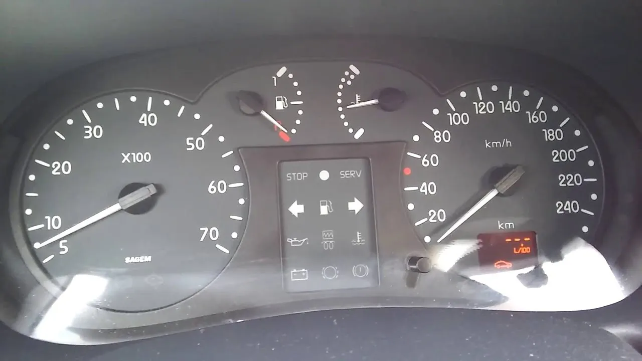 Kontrolka rezerwy paliwa Renault Trafic