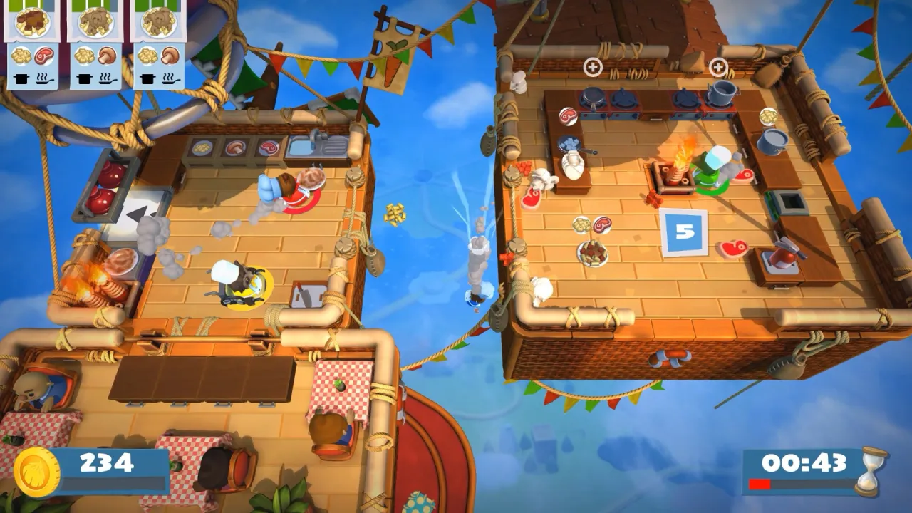 overcooked 2 split screen gameplay
