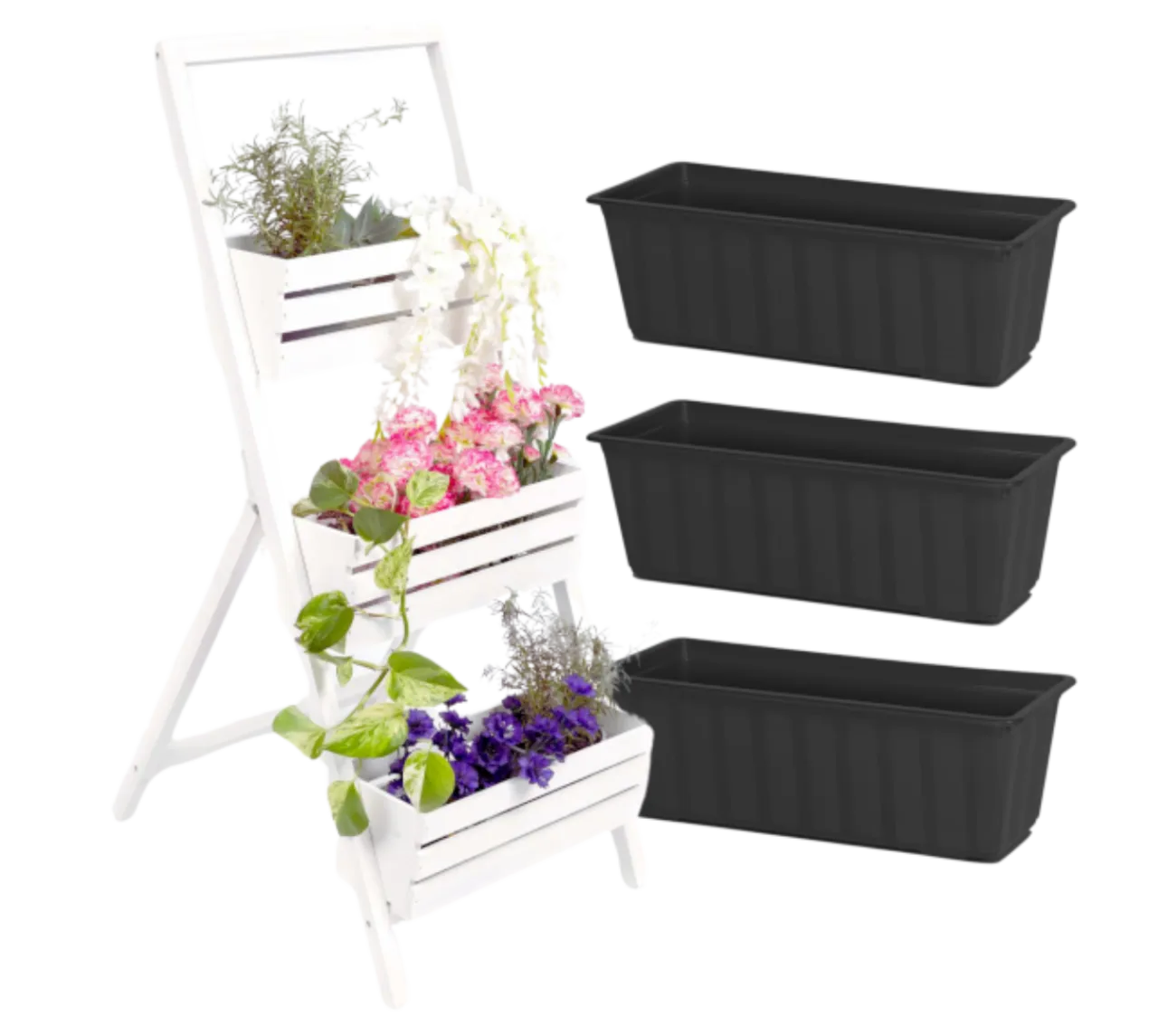 r&oacute;żne typy kwietnik&oacute;w kaskadowych inspiracje