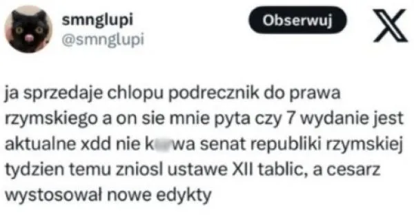 mem prawo rzymskie student po sesji