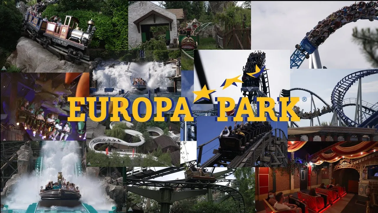 Europa-Park Achterbahnen Collage