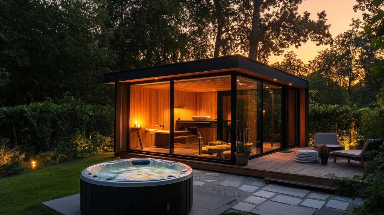 ogrodowe spa relaks nowoczesny