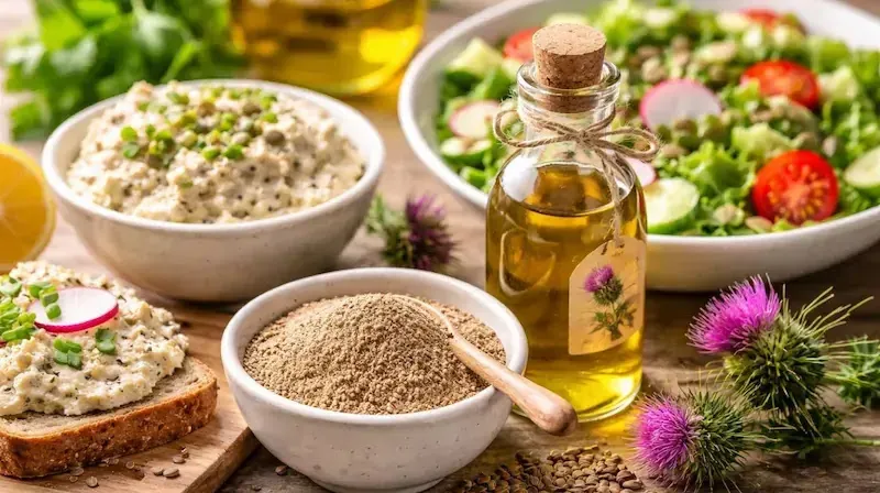 sposoby jedzenia mielonego ostropestu