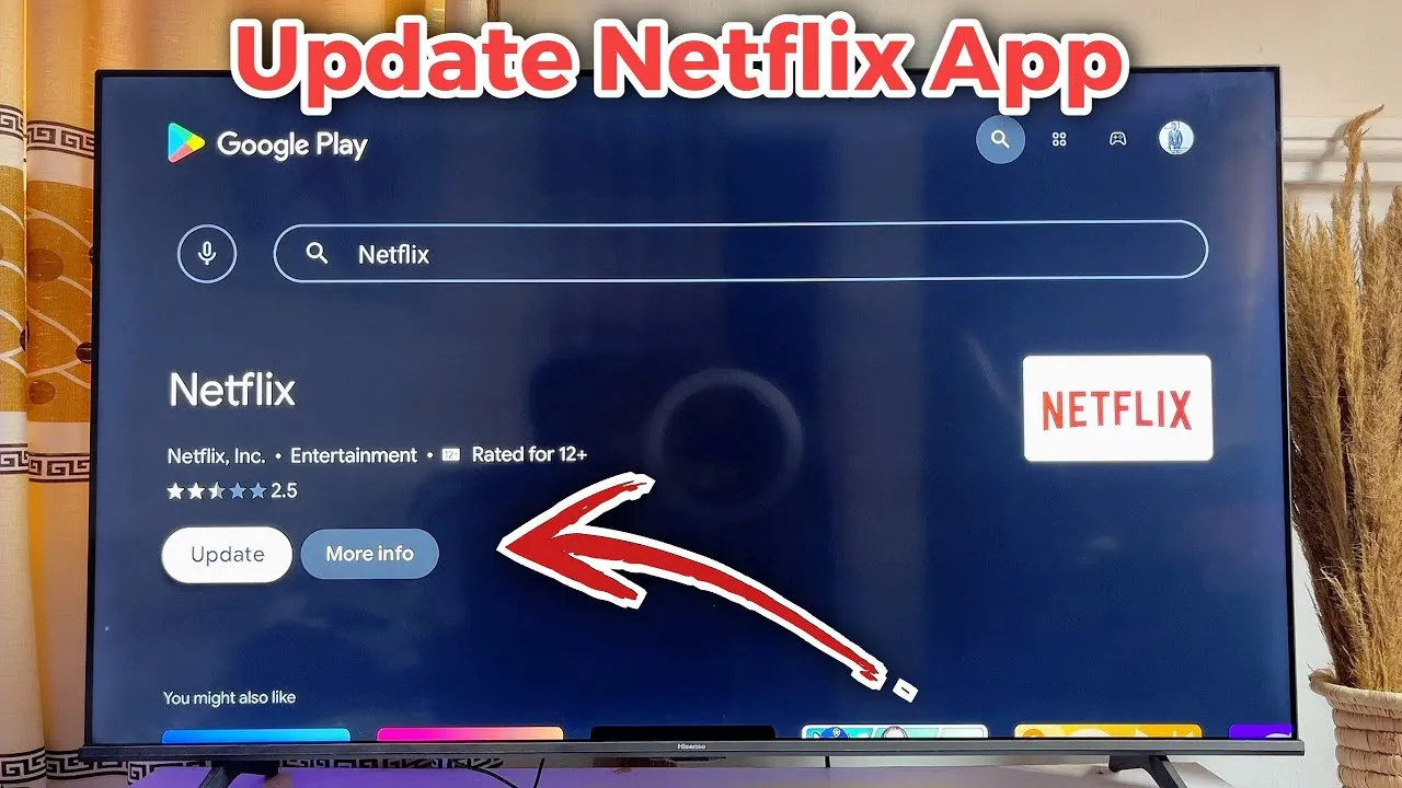 Netflix app store update smart tv