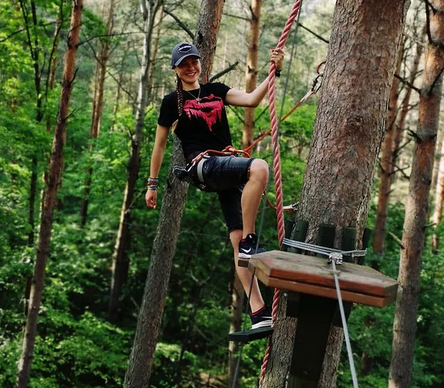 Park linowy Serpelice trasy dla dzieci i dorosłych