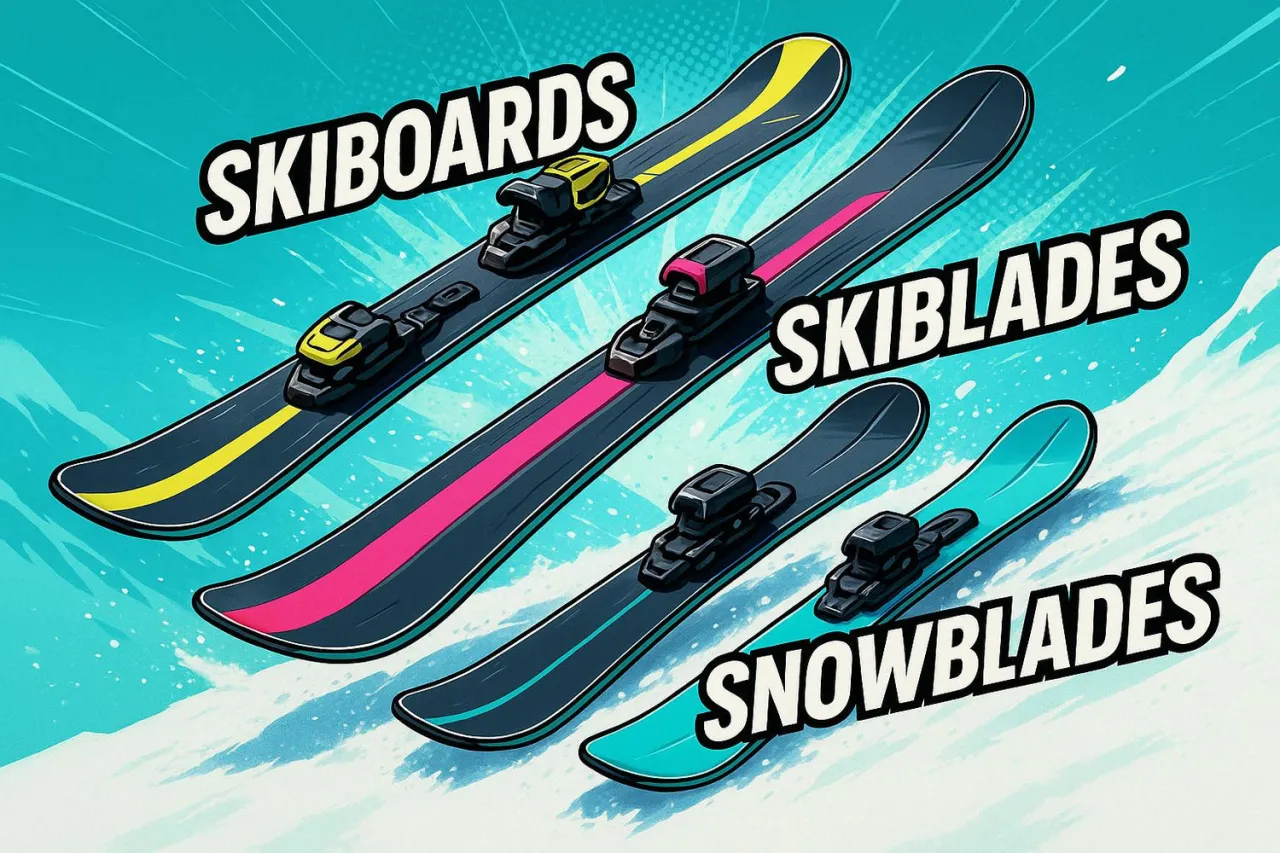 por&oacute;wnanie skiboardy tradycyjne narty snowboard