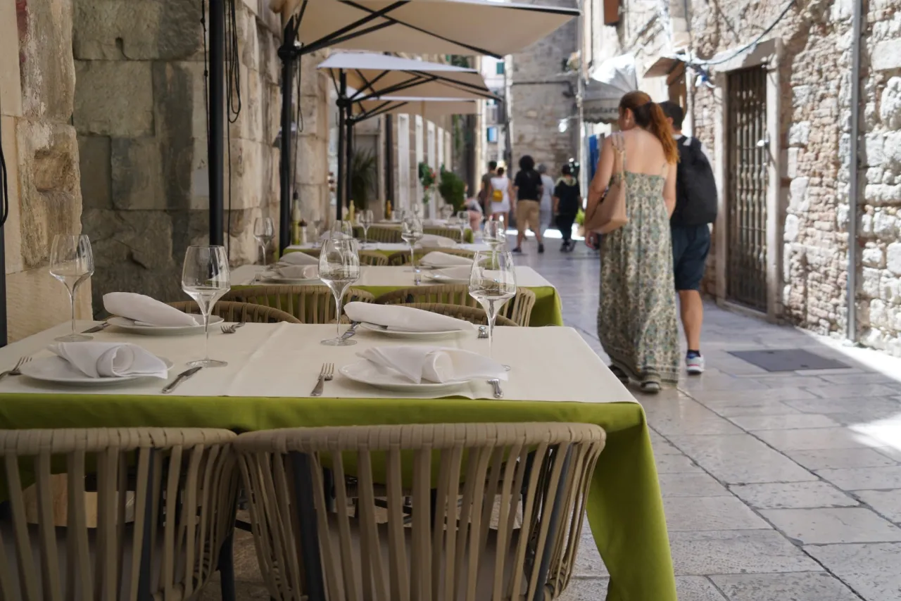 Mapa restauracji Split Chorwacja