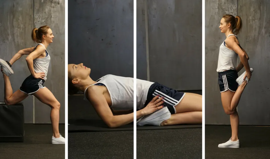 Rozciąganie mięśnia czworogłowego uda