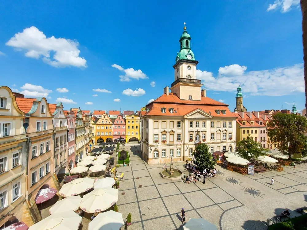 Jelenia G&oacute;ra Rynek Ratusz