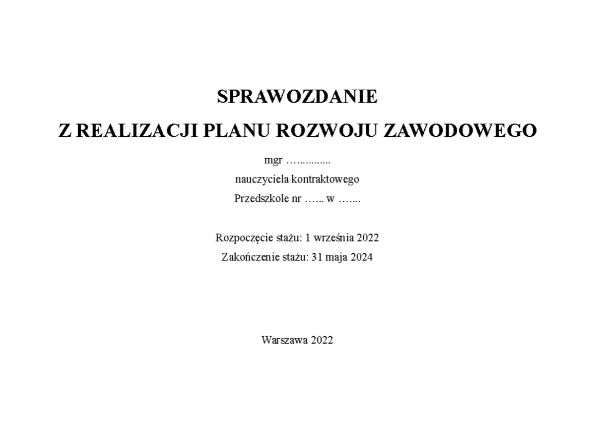 plan rozwoju zawodowego infografika