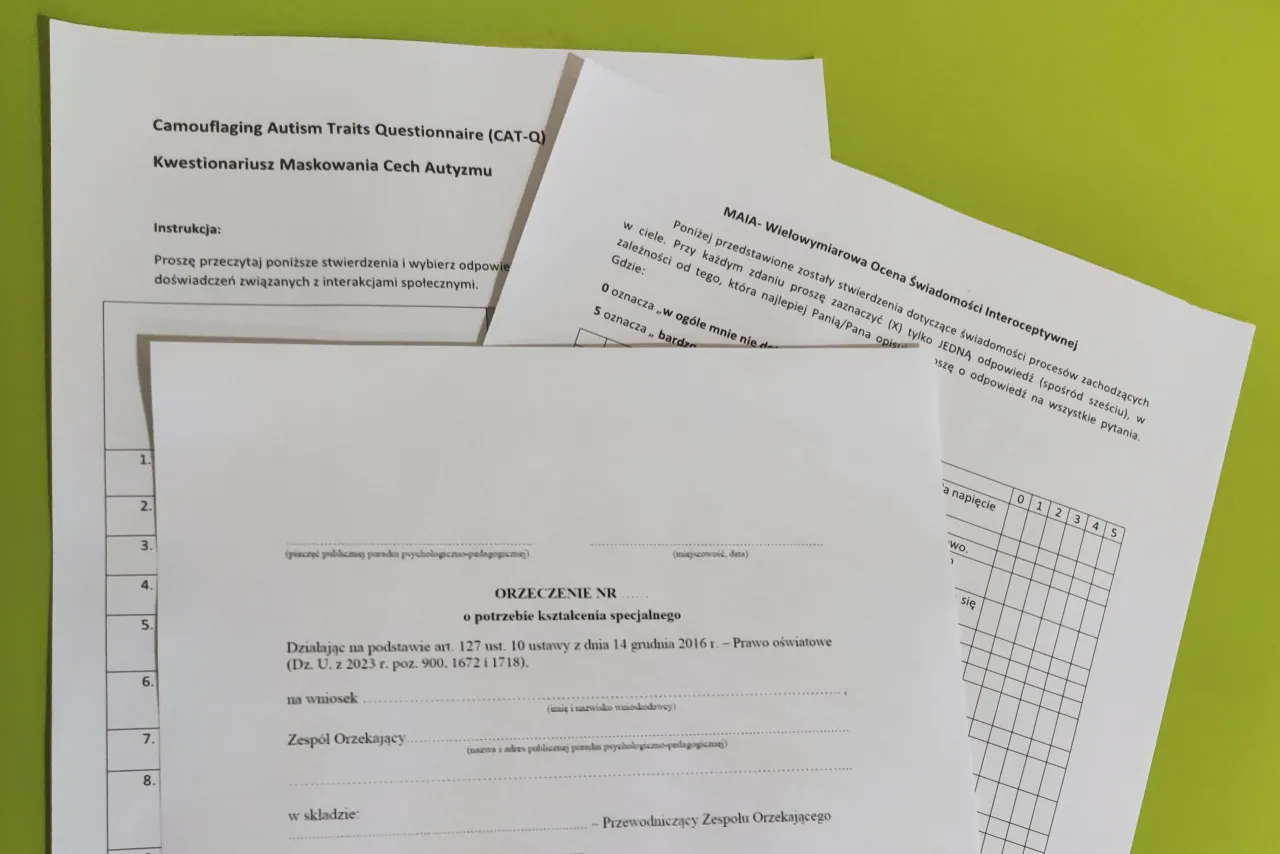 Proces diagnozy autyzmu u dorosłych schemat