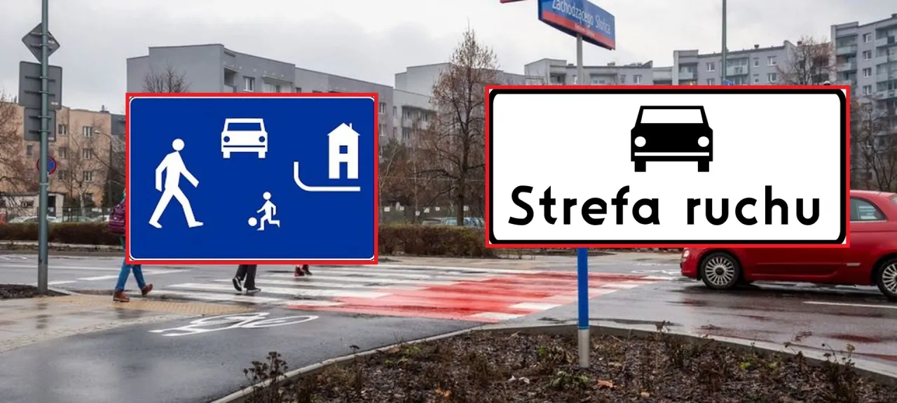 znak D-52 strefa ruchu