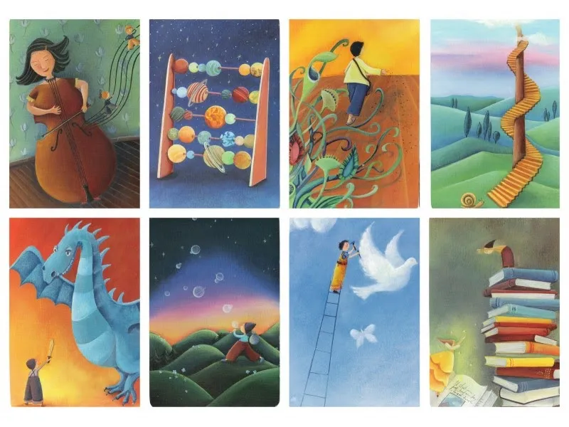 przykładowe ćwiczenia z kartami dixit