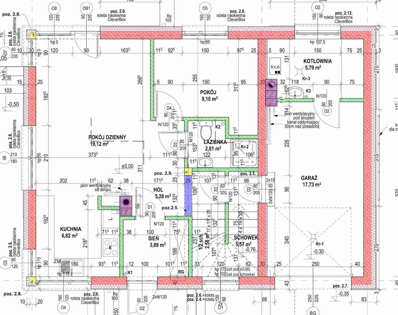 por&oacute;wnanie wytyczenia prostego i skomplikowanego budynku na planie