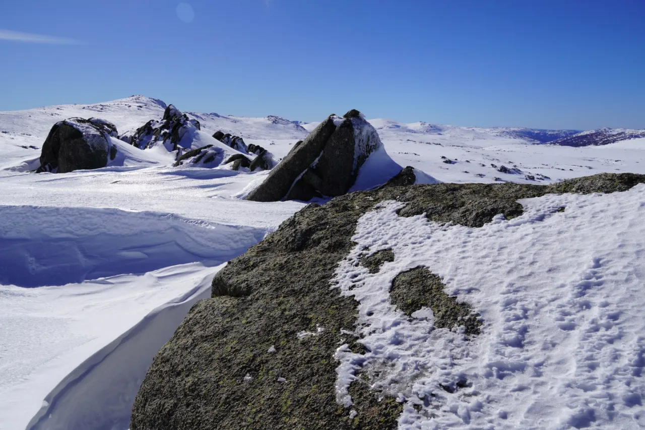 Mount Kosciuszko in winter snow