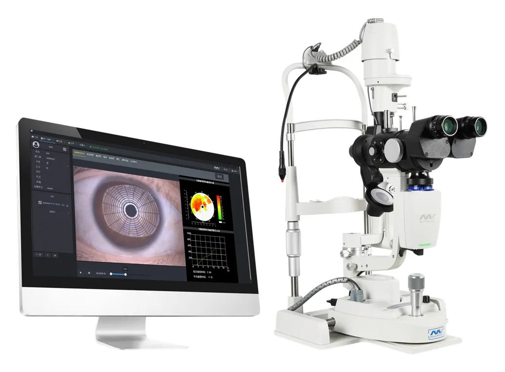 optometrysta badanie wzroku lampa szczelinowa