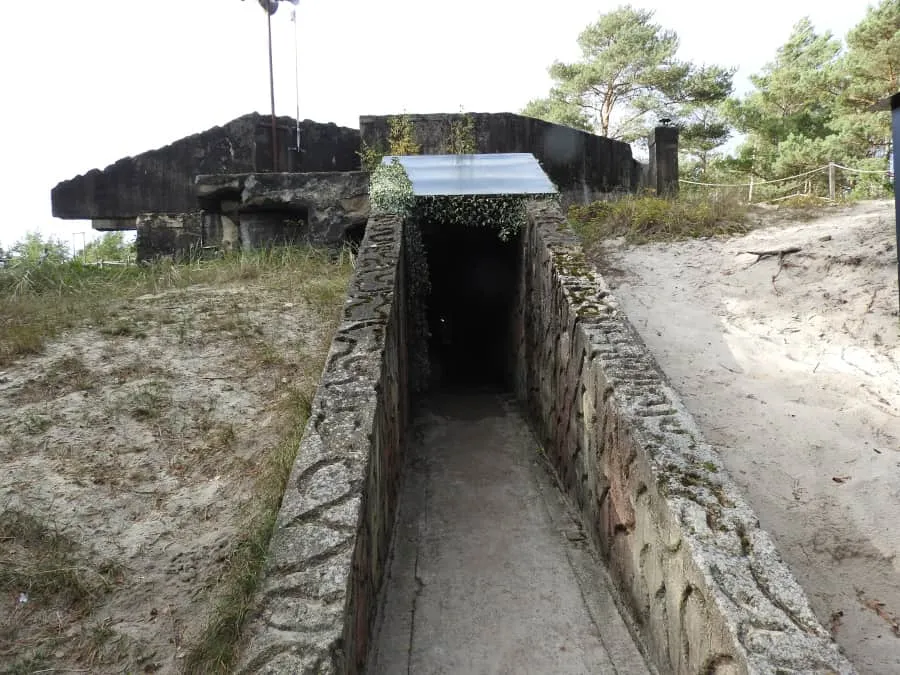 Bunkry Blüchera Ustka wnętrze