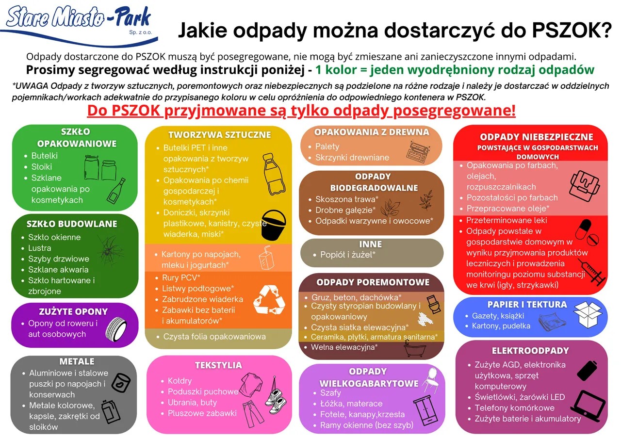 PSZOK styropian odpady wielkogabarytowe