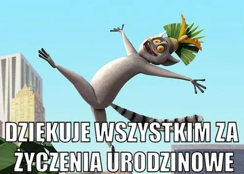 Zabawne GIFy podziękowania za życzenia