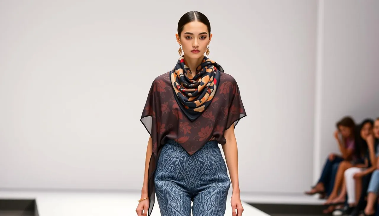 przykłady uszytych bluzek z chusty