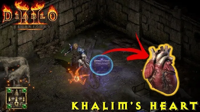 Diablo 2 Akt 3 mapa Kurast artefakty Khalima