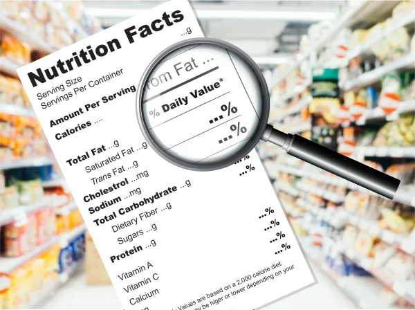 czytanie etykiet żywności