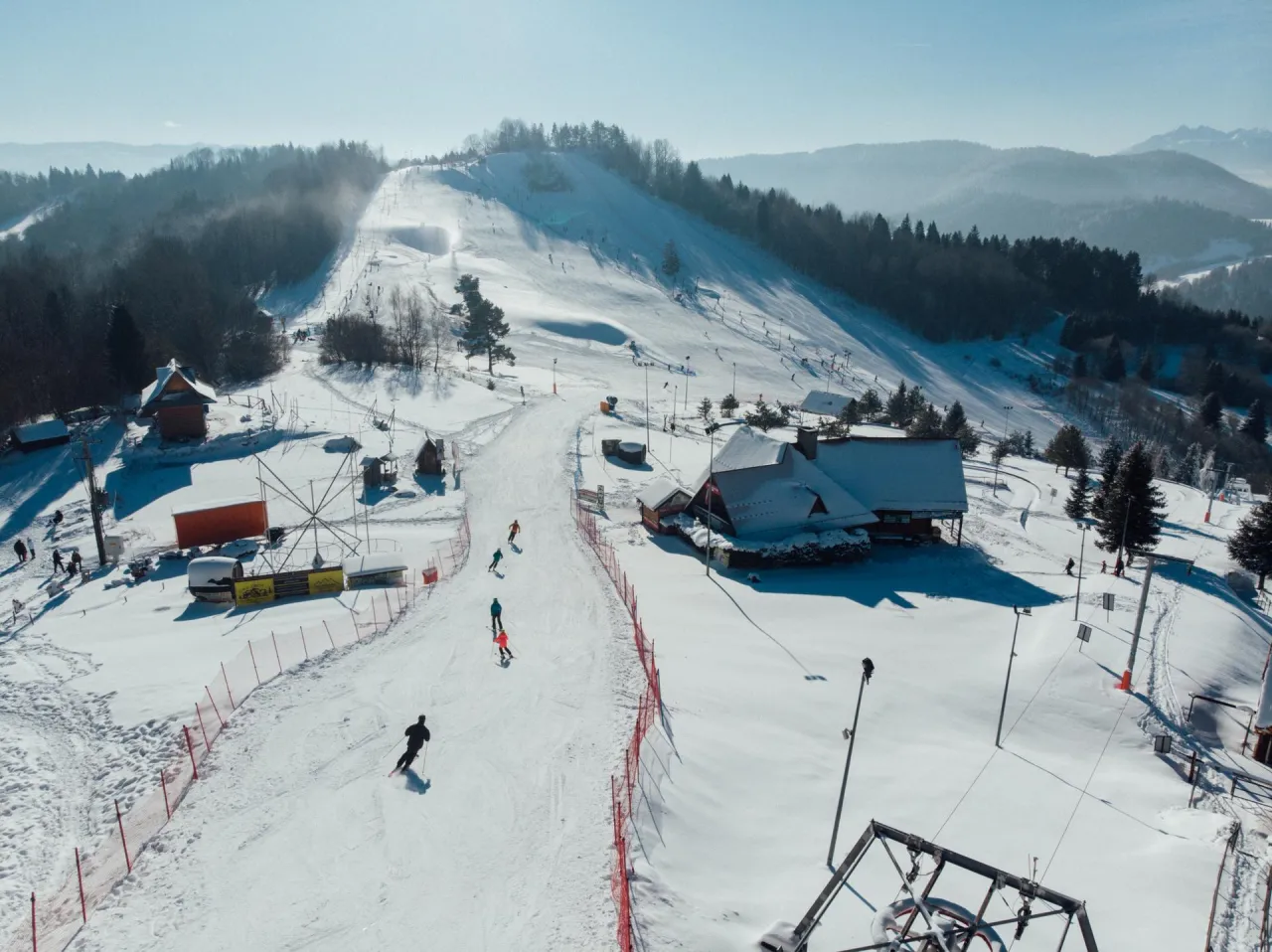 Szczawnica PKL Palenica stok narciarski widok z g&oacute;ry