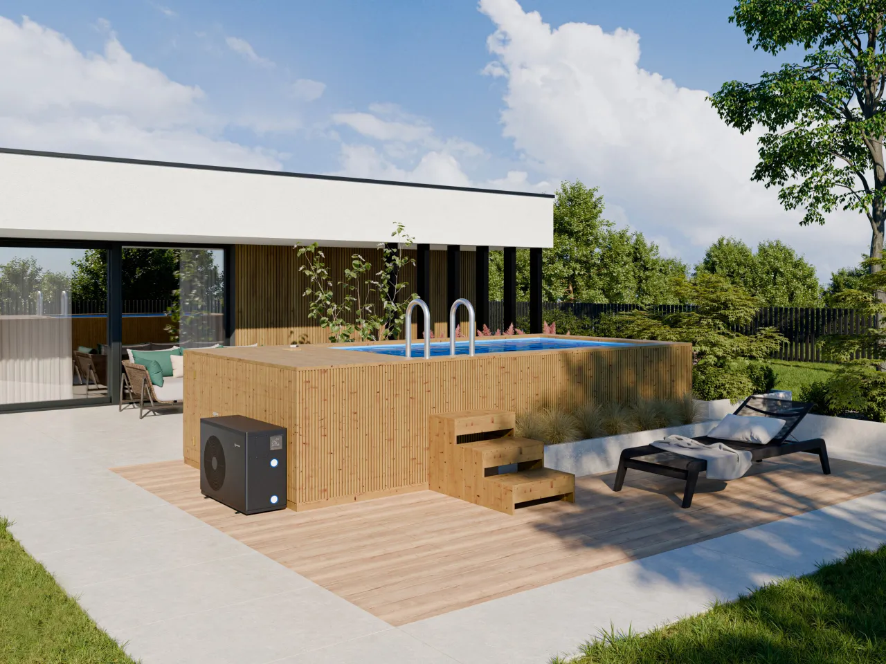 Basen spa ogrodowy relaks zdrowie