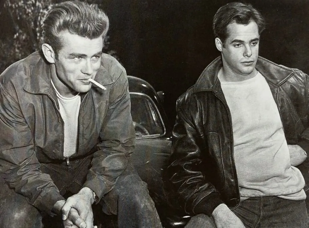 Moda męska lata 50. rockabilly James Dean