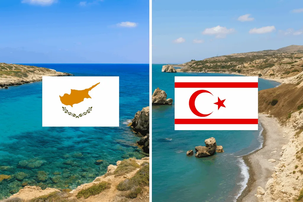 Porównanie Cypru Północnego i Południowego