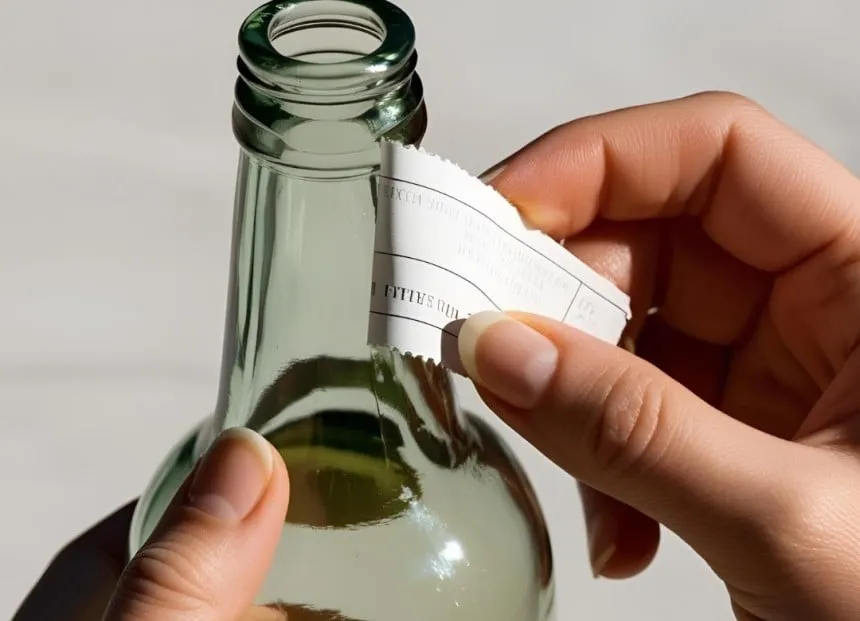 domowe sposoby usuwania etykiet z butelek